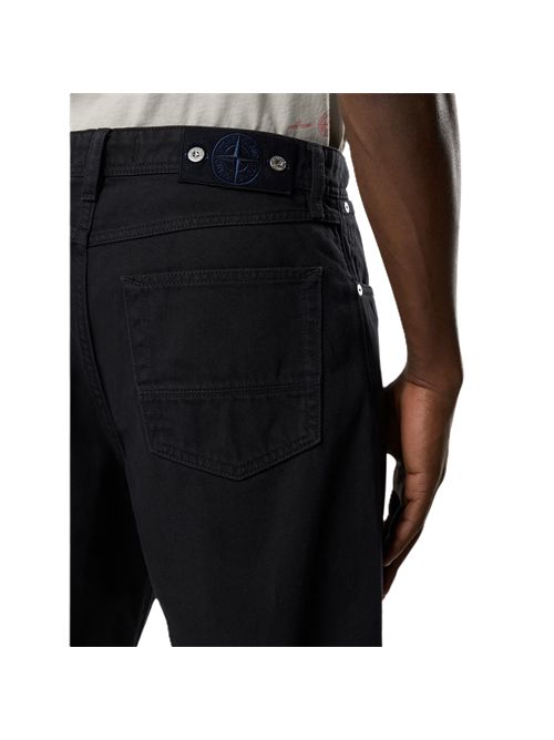Denim Pant Loose Fit Stone Island | L2S14 J100006 S0J32VJ902 BLACK MEDIUM WASH